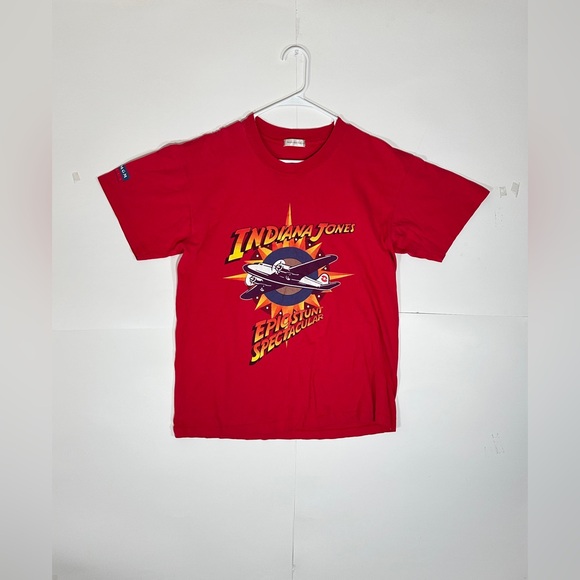 VTG 90s Disney Designs Indiana Jones Epic Stunt Spectacular T-shirt MGM Studios